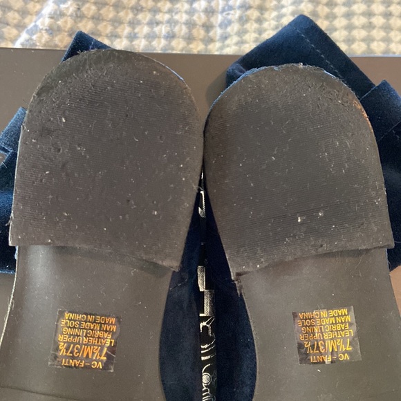 Vince Comuto blue suede ankle boots low heel - Picture 7 of 7